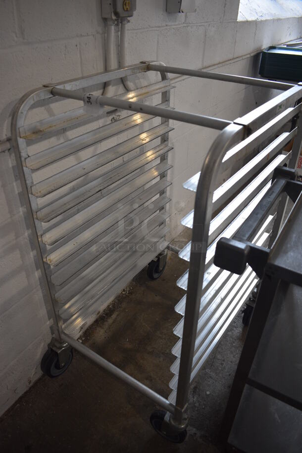 Metal Commercial Pan Transport Rack on Commercial Casters. 20.5x26x39 - Image 2 of 4
