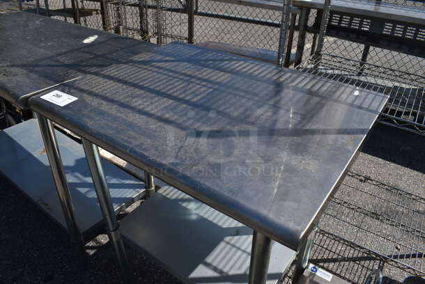 Stainless Steel Commercial Table w/ Metal Under Shelf. 30x24x35 - Image 3 of 4