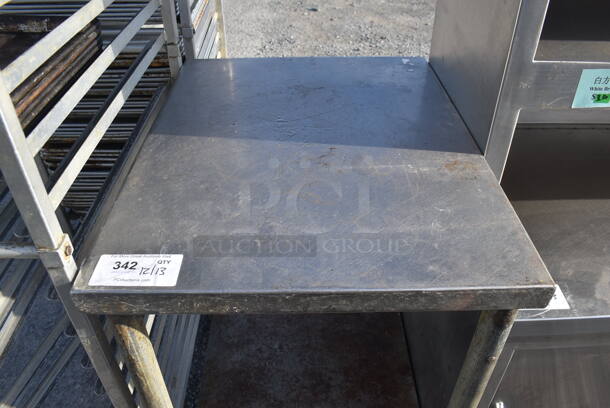 Stainless Steel Table w/ Metal Under Shelf. 22x28x37 - Image 2 of 4
