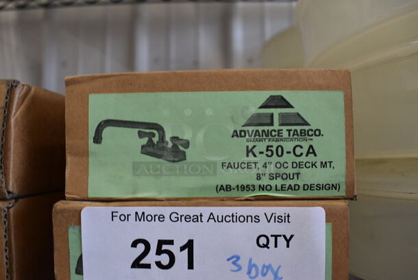 3 BRAND NEW IN BOX! Advance Tabco Stainless Steel Faucet and Handles. 3 Times Your Bid! - Image 3 of 3