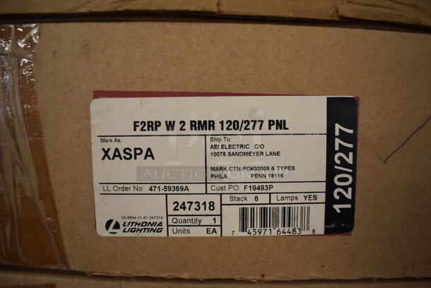 3 Various IN ORIGINAL BOX! Exit Signs; Two F2RP W 2 RMR 120/277 PNL and LRP 1 RW 120/277 PNL. 3 Times Your Bid! - Image 4 of 6