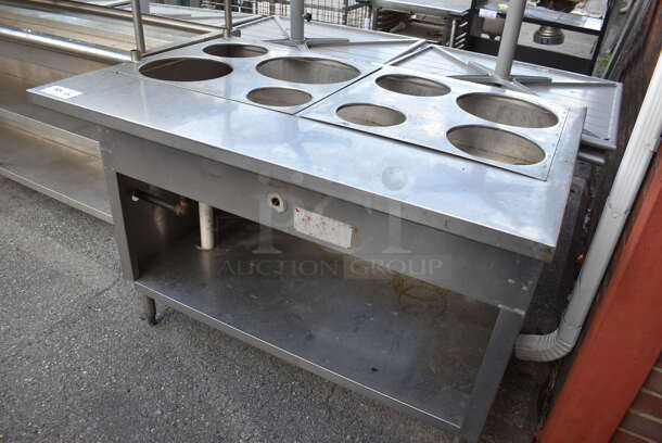 Stainless Steel Natural Gas Powered Steam Table w/ Metal Under Shelf. - Image 2 of 4