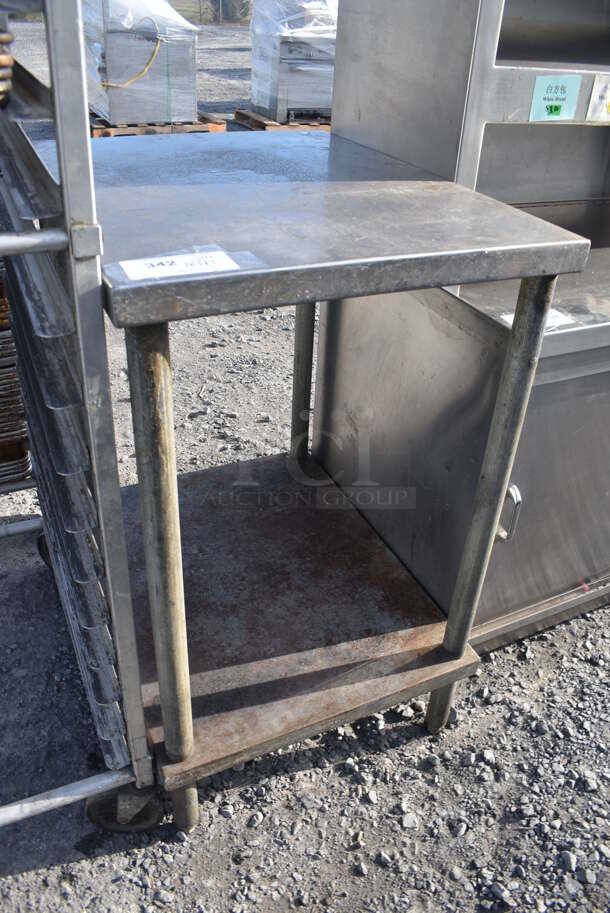 Stainless Steel Table w/ Metal Under Shelf. 22x28x37 - Image 4 of 4