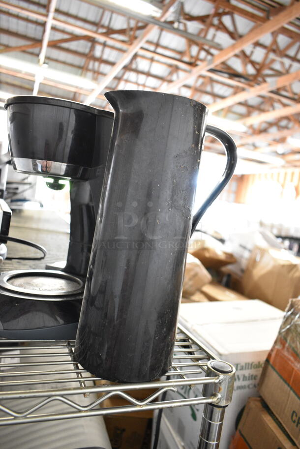 ALL ONE MONEY! Lot of 3 Items; Mr Coffee White Coffee Machine, Mr Coffee Black Coffee Machine and Pitcher.  - Image 2 of 6