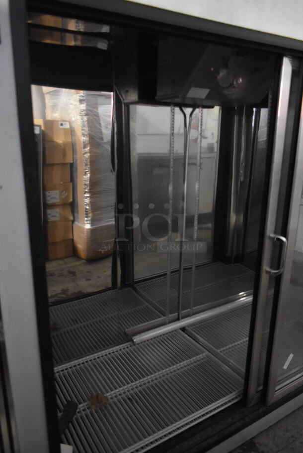 CustomCool BW78 Stainless Steel Commercial 2 Door Cooler Merchandiser. Does Not Come w/ Remote Compressor. - Image 7 of 8