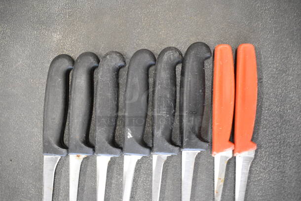 8 Sharpened Stainless Steel Paring Knives. Includes 7". 8 Times Your Bid! - Image 3 of 4