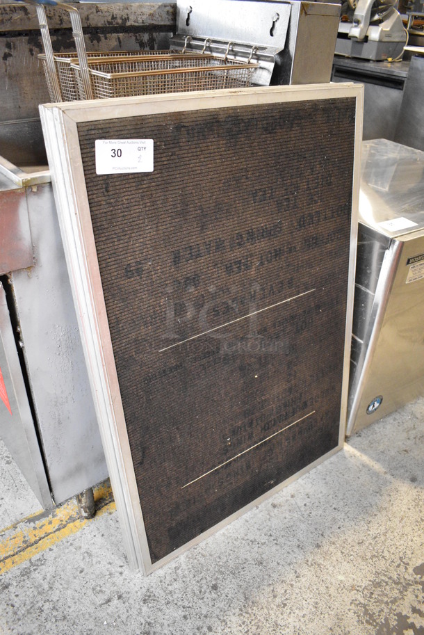 2 Framed Sign Boards. 27x1x39. 2 Times Your Bid! - Image 2 of 4