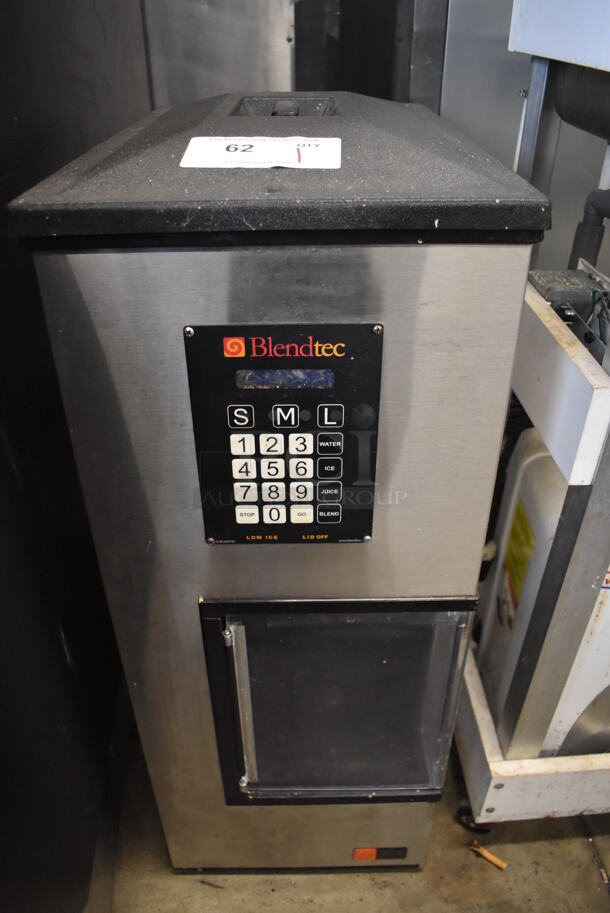 Blendtec BDI-503 Stainless Steel Commercial Countertop Drink Mixing Machine. 120 Volts, 1 Phase. 12.5x20.5x32. Tested and Working!