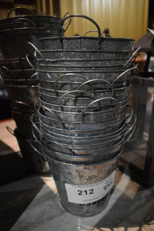 35 Various Metal Buckets. Includes 7.5x6x6.5. 35 Times Your Bid! (bar) - Image 4 of 4