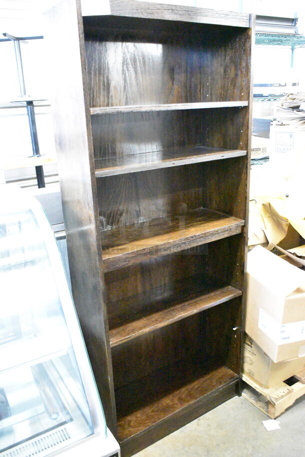 Wooden Bookshelf.  - Image 2 of 4