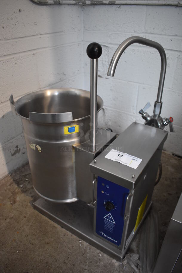 Cleveland KET-3-1 Stainless Steel Commercial Countertop Electric Powered 3 Gallon Tilting Steam Kettle. 208-240 Volts, 1 Phase. - Image 2 of 5