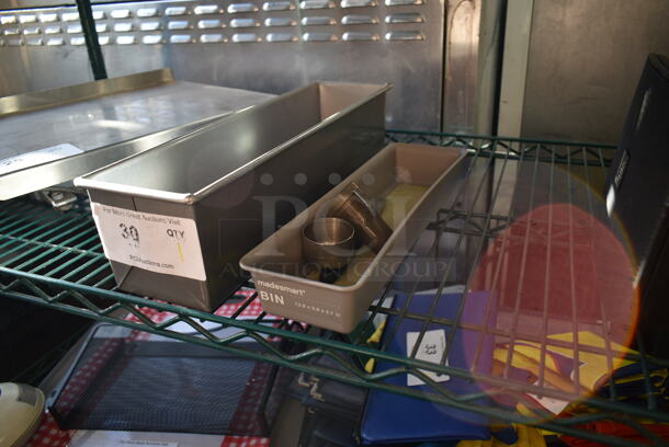 ALL ONE MONEY! Lot of Metal Baking Loaf Pan, Poly Bin and Contents - Image 2 of 4