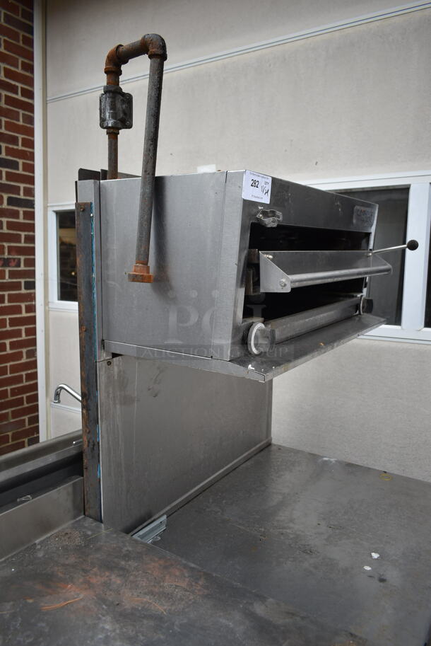 Garland Stainless Steel Commercial Natural Gas Powered Salamander Cheese Melter on Table. - Image 5 of 6