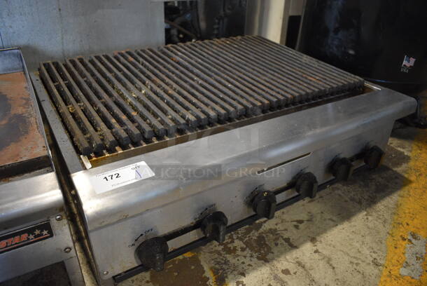 Venancio Stainless Steel Commercial Countertop Natural Gas Powered Charbroiler Grill. 36x29.5x12 - Image 5 of 6