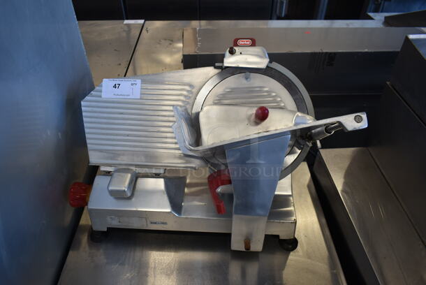 Berkel Stainless Steel Commercial Countertop Meat Slicer w/ Blade Sharpener. 115 Volts, 1 Phase. Tested and Working!