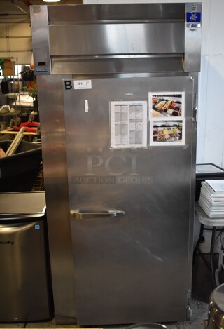 McCall L2-2001 Stainless Steel Commercial Single Door Roll In Rack Cooler Retarder. 115 Volts, 1 Phase. 39x37x85.5. Tested and Working!