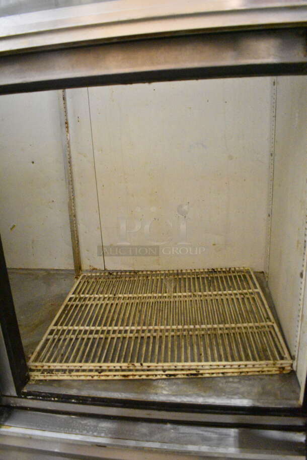 True T-49-2-G-2 Stainless Steel Commercial 4 Half Size Door Reach In Cooler on Commercial Casters. 115 Volts, 1 Phase. Tested and Working! - Image 6 of 8
