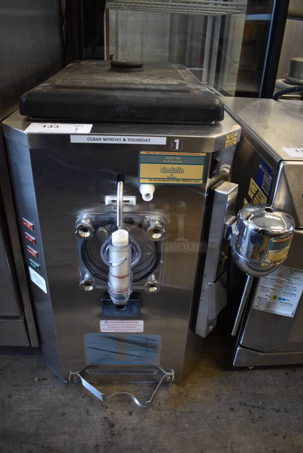 Taylor Stainless Steel Commercial Countertop Single Flavor Frozen Beverage Machine w/ Drink Mixer Attachment. 115 Volts, 1 Phase. 21x27x28 - Image 1 of 6