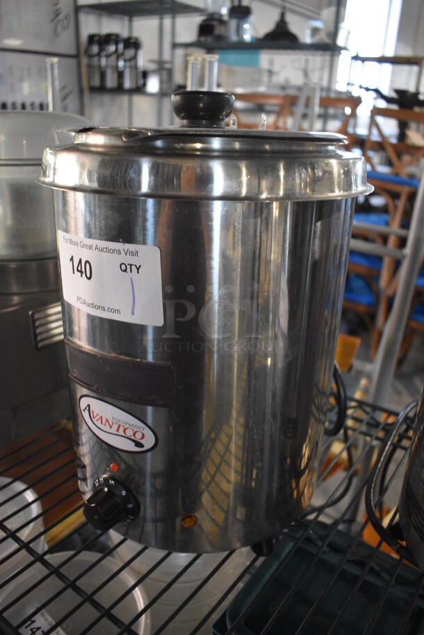 Avantco Model 177W300SS Stainless Steel Commercial Countertop Soup Kettle Food Warmer. 110 Volts, 1 Phase. 10.5x10.5x14. Tested and Working! - Image 2 of 4