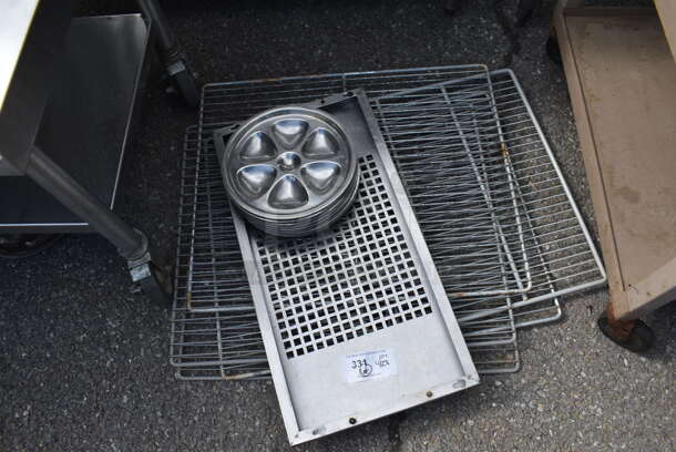 ALL ONE MONEY! Lot of Various Items Including Metal Plates and Racks - Image 1 of 3