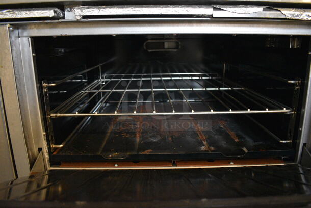 LATE MODEL! 2019 Garland 360-10RR Stainless Steel Commercial Natural Gas Powered 10 Burner Range w/ 2 Ovens, Salamander Cheese Melter and Back Splash. 59x36x72 - Image 6 of 10