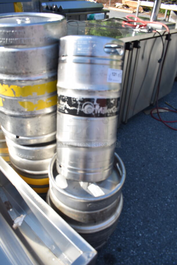 6 Metal Kegs Including Slim Quarter and 5 Half Barrel. 6 Times Your Bid! - Image 4 of 8