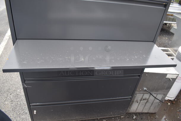 Gray Metal 5 Drawer Filing Cabinet. - Image 6 of 11