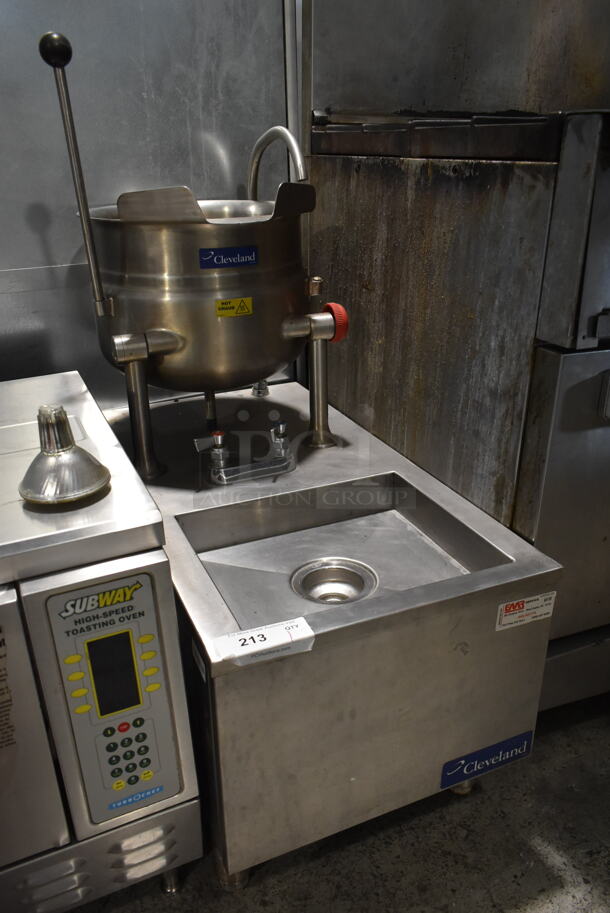 Cleveland SD-450-K6 Stainless Steel Commercial Direct Steam Powered 6 Gallon Steam Kettle on Stand. - Image 4 of 7