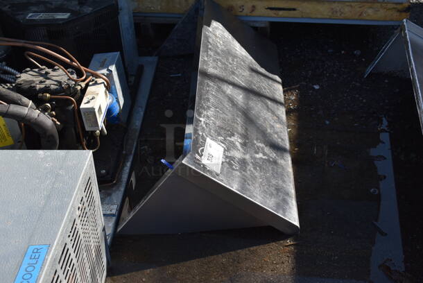 Stainless Steel Shelf w/ Wall Mount Brackets. 36x14x13 - Image 5 of 5