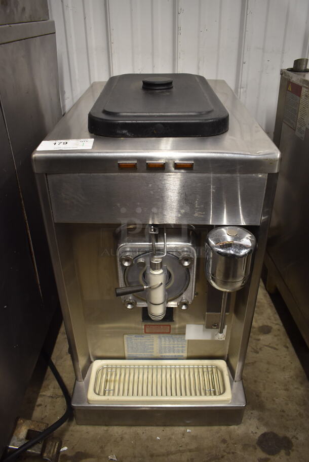 Taylor 340D-27 Commercial Stainless Steel Electric Countertop Frozen Drink Machine With One Hopper. 208-230V, 1 Phase.