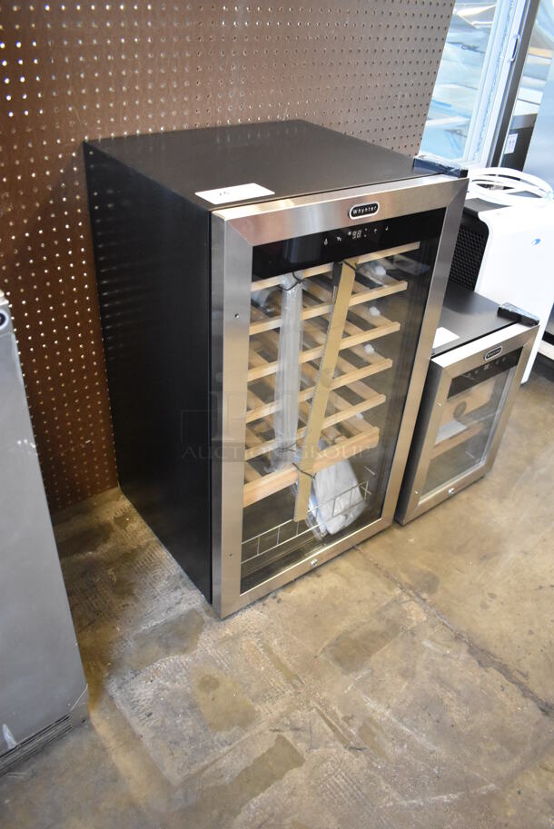 BRAND NEW SCRATCH AND DENT! Whynter FWC-341TS Stainless Steel Commercial Wine Chiller Merchandiser. 115 Volts, 1 Phase. Tested and Working! - Image 2 of 7
