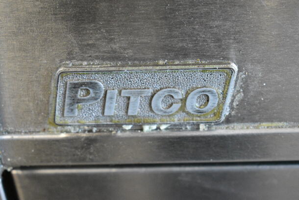 Pitco Frialator SGH50 Stainless Steel Commercial Floor Style Natural Gas Powered Deep Fat Fryer on Commercial Casters. 80,000 BTU.  - Image 2 of 10