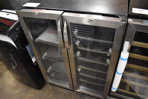 BRAND NEW SCRATCH AND DENT! Danby DBC2760BLS Commercial Stainless Steel Two-Door Beverage Center With Steel Racks. 115V. Tested And Working!  - Image 2 of 11