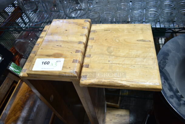 3 Wooden Benches. 3 Times Your Bid! - Image 3 of 4