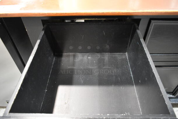 Counter w/ Wooden Countertop, Door and 3 Drawers.  - Image 6 of 8