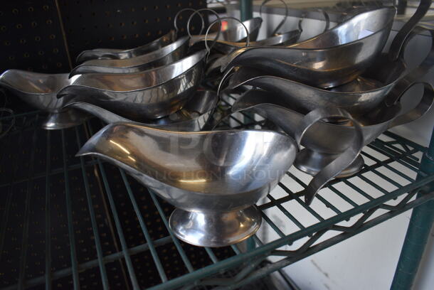 17 Metal Gravy Boats. 8.5x4x4. 17 Times Your Bid! - Image 1 of 2