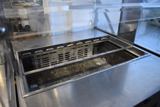 Turbo Air Model MST-26-711S Stainless Steel Commercial Single Door Under Counter Cooler w/ Poly Clear Sneeze Guard. 115 Volts, 1 Phase. 27.5x30x55. Tested and Powers On But Temps at 53 Degrees - Image 3 of 5