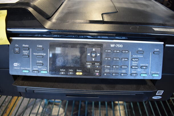 Epson C441A WF-7510 Countertop Scanner Copier Printer Fax Machine. 22x19x12 - Image 4 of 6