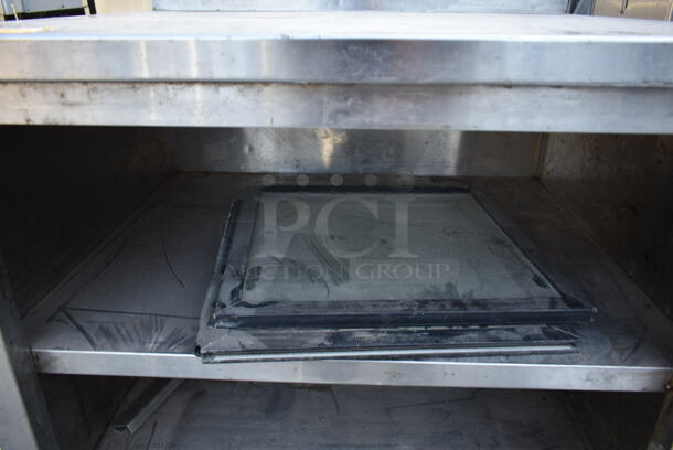 Stainless Steel Table w/ Back Splash and 2 Under Shelves. - Image 3 of 5