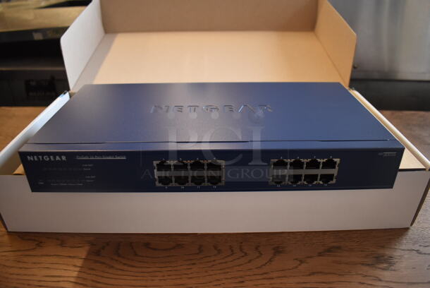 BRAND NEW IN BOX! Netgear ProSafe 16 Port Gigbit Switch. 13x7x2 - Image 1 of 6