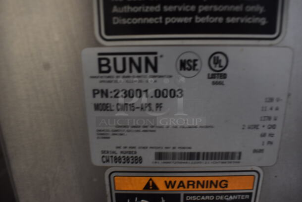 Bunn CWT15-APS Airpot Coffee Brewing Machine 120 Volt 1 Phase - Image 4 of 5