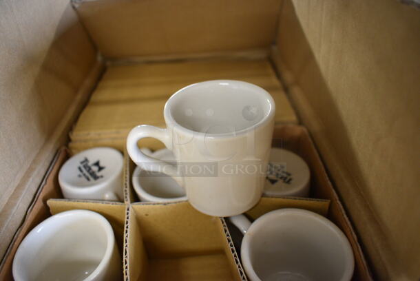 36 BRAND NEW IN BOX! Tuxton Reno TRE-028 White Ceramic Mugs. 3x2.25x2.25. 36 Times Your Bid!