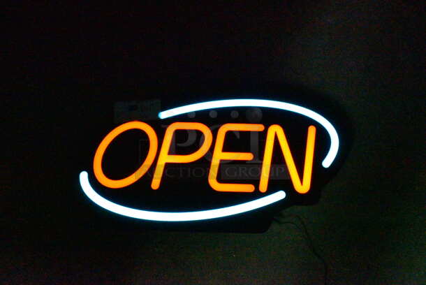 Light Up Open Sign. Tested and Working!  - Image 1 of 8