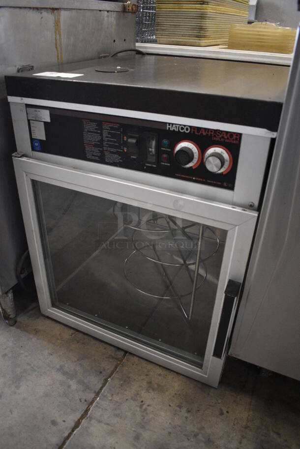 Hatco Model FS-1 Metal Commercial Heated Flav-r-Savor Merchandiser Display Case w/ Rack. 120 Volts, 1 Phase. 23x24x28. Tested and Lights Power On - Image 2 of 6