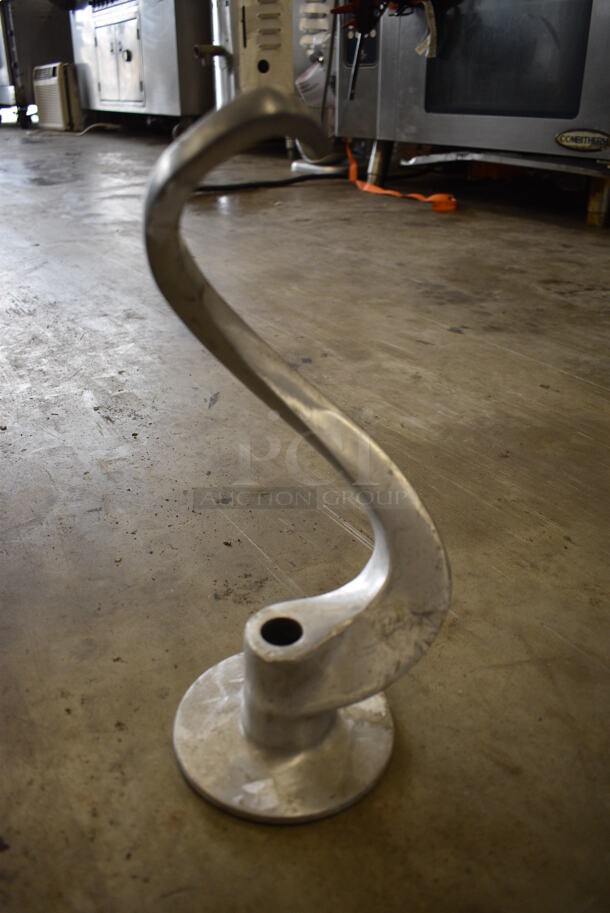 Metal Commercial Dough Hook for Hobart Mixer. 5x5x13