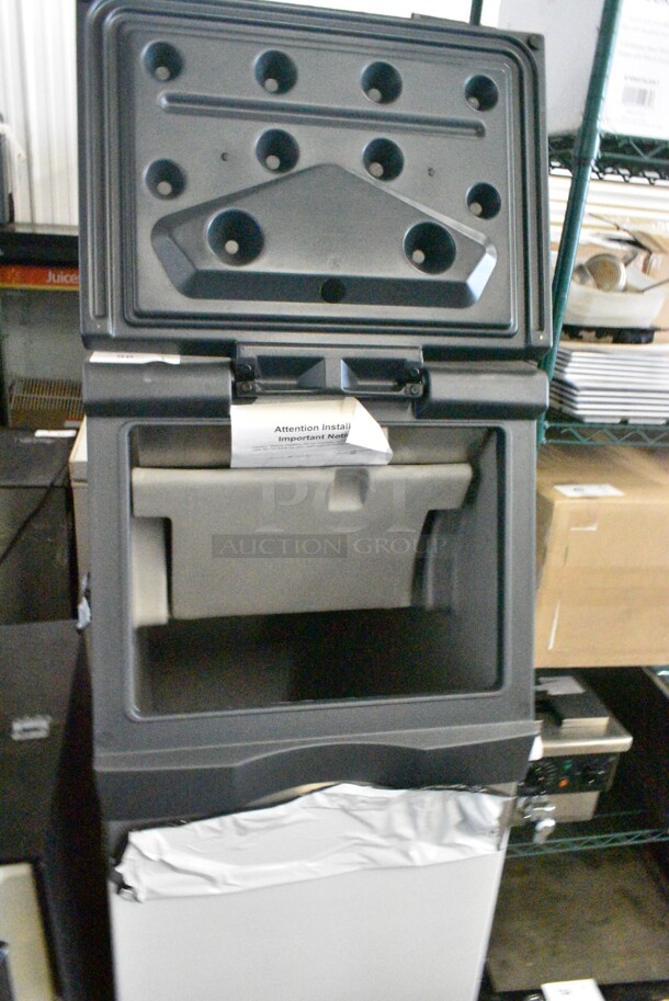 BRAND NEW SCRATCH AND DENT! 2021 Scotsman B322S Ice Storage Bin 370 lb. Stainless Steel Exterior - Image 3 of 10