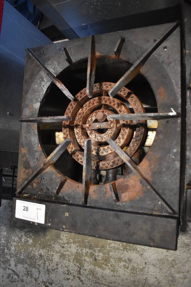 Stainless Steel Commercial Countertop Gas Powered Single Burner Stock Pot Range. 18x22x23 - Image 4 of 5