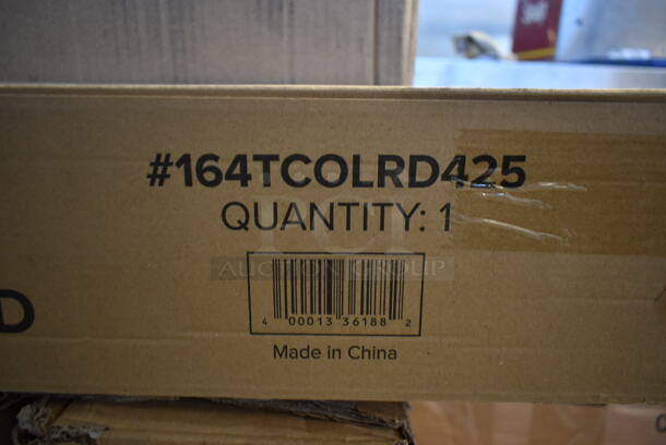 BRAND NEW SCRATCH AND DENT! Box of 8 Lancaster Table & Seating 164TCOLRD425 Table Base Column & Rod. - Image 3 of 6