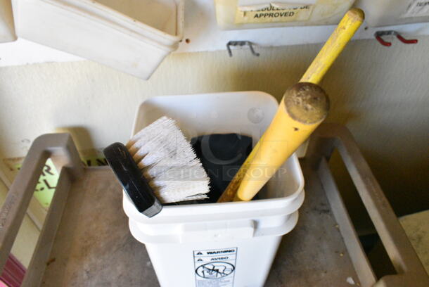 Poly 3 Tier Cart on Commercial Casters w/ Contents. (kitchen) - Image 3 of 4