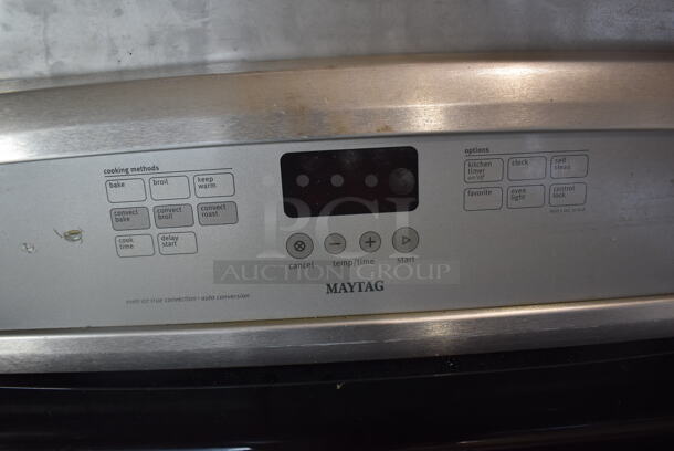 Maytag MGR8875XS 1 Stainless Steel Natural Gas Powered 4 Burner Range w/ Convection Oven. 30x27x47 - Image 4 of 10